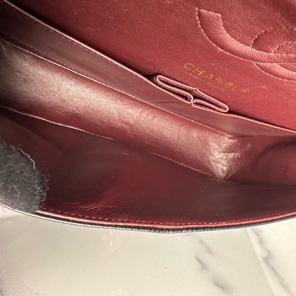 🖌Auth Chanel Classic Medium ” DOUBLE Flap Bag GHW Caviar Leather - Picture 16 of 16